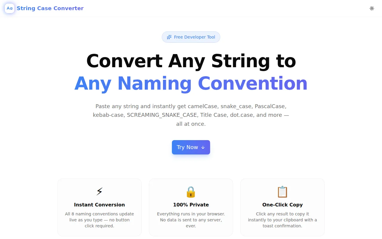 String Case Converter screenshot