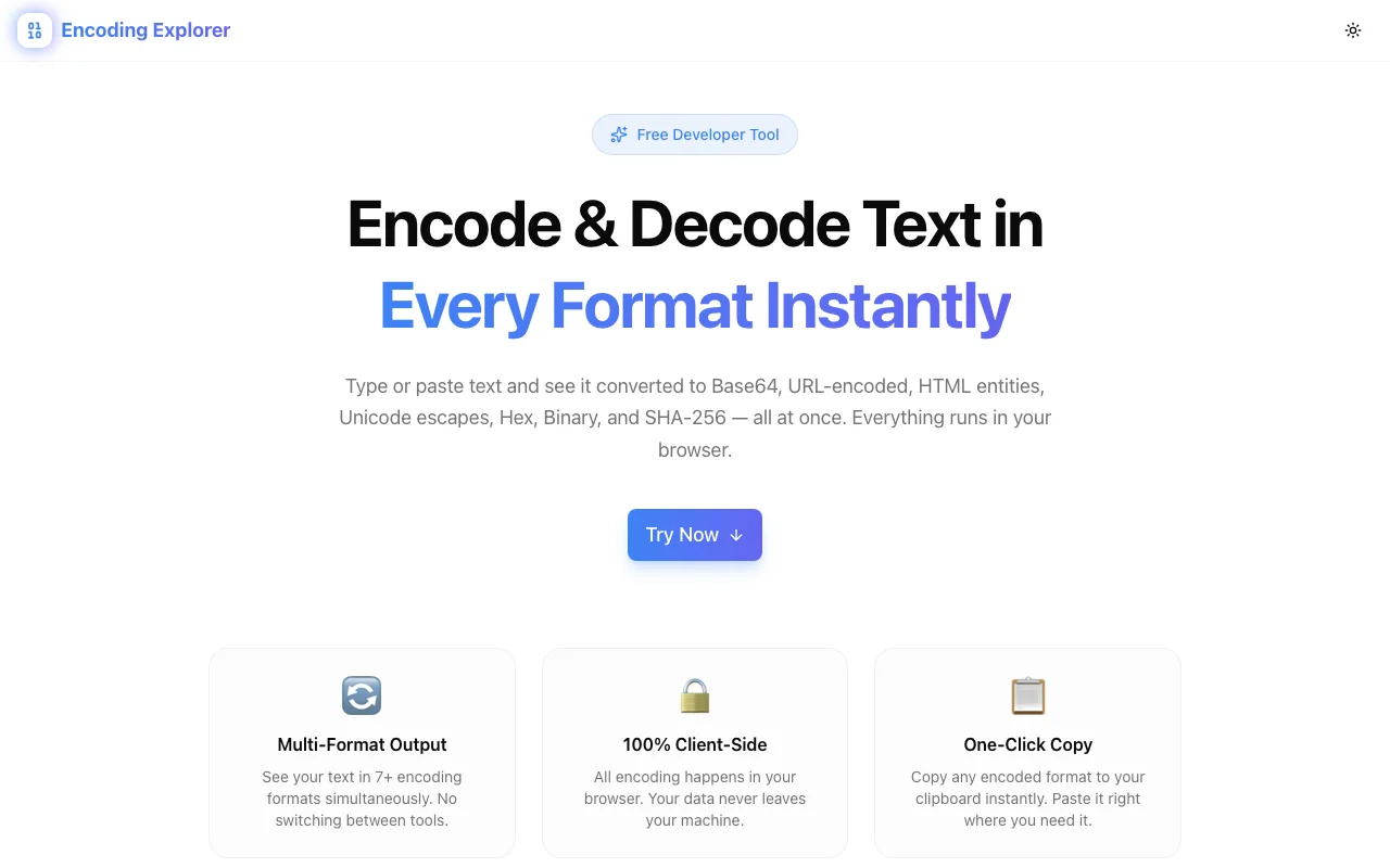 Encoding Explorer screenshot