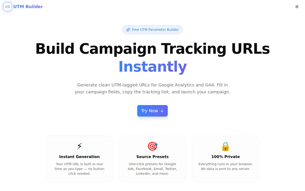UTM Builder screenshot