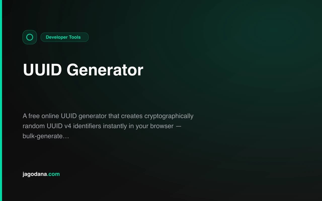 UUID Generator screenshot